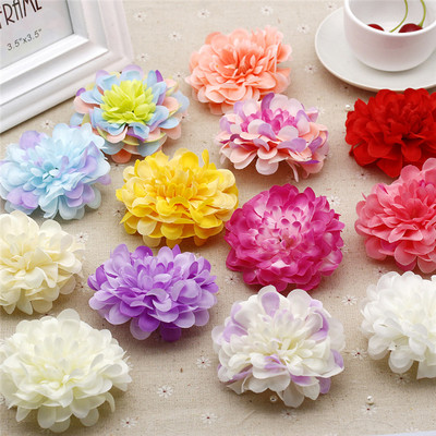 diy仿真花 绢花 布花 多层假花花头花朵 可乐花手工制作花艺批发