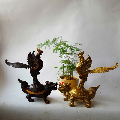 独占鳌头摆件图片