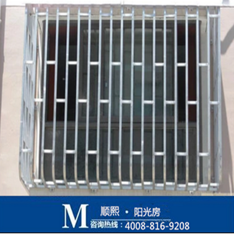 上海专业定做品牌长丰304不锈钢全方管防盗窗儿童防护网花架扶手