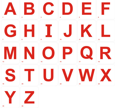 英文字母大小写卡片磁性贴 英语教具26个字母磁性贴英文字母卡片