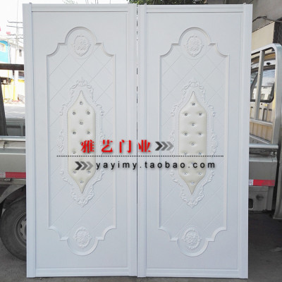 山东雅艺门业卧室衣柜推拉门定做软包欧式移门定制精雕吸塑模压门