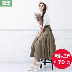 中老年棉麻半身裙价格_中老年棉麻半身裙图片