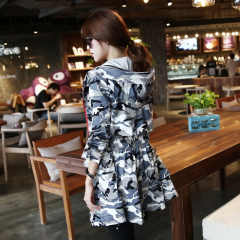 迷彩女风衣店铺-迷彩女风衣商家直销