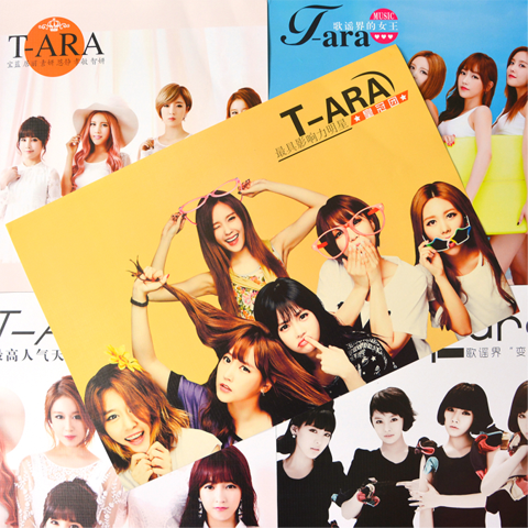 tara海报 t-ara2015年最新美女明星智妍孝敏写真壁纸一套8张包邮