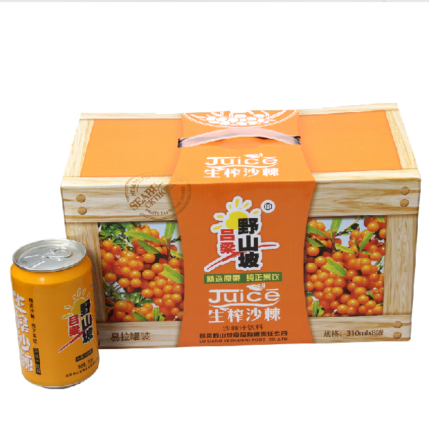 易拉罐沙棘汁饮料3008瓶野生野味野山坡销售批发山西特产好