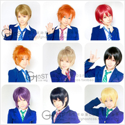 taobao agent 现货~面包家 LoveLive! 全员9人 性转男款短发 cosplay假发