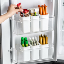 Refrigerator side door storage box strip food crisper kitchen tableware Wall Wall combination sorting storage finishing artifact