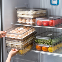 Refrigerator egg storage box Frozen special dumpling box Large capacity fruit preservation box Transparent vegetable storage box