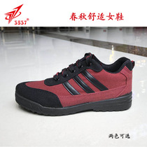 Jihua hiking shoes 3537 sneakers autumn and winter women exotic wine red non-slip breathable canvas travel shoes