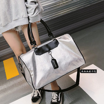 Short-distance travel bag female portable Korean version of large capacity travel travel luggage bag men lightweight waterproof sports fitness bag