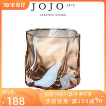 JOJO Form cup with special-shaped twisted whisky high-end Nordic European minimalist glass) shaped about