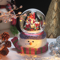 Anime Snowman Music Box Music Box Santa Claus Decoration Crystal Ball Girls Children Girls Christmas Gifts