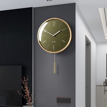 Nordic creative living room wall clock fashion home electronics modern simple clock bedroom wall hanging meter radio clock