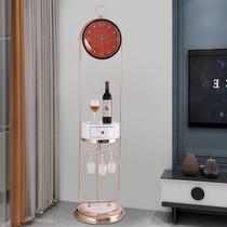 Modern light luxury living room floor clock home fashion creative American standing Bell European Villa silent vertical time clock