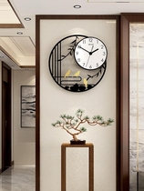 New Chinese hanging clock Living room Modern minimalist quartz Clock Table Creative Fashion Home Atmosphere Clock China Wind Hanging Watch