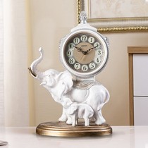 European creative antique seat clock living room home clock ornaments bedroom desktop desk clock vintage clock