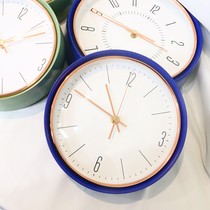 Nordic light luxury wall clock living room home wall watch personality creative clock modern hanging wall simple clock free of punching