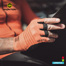Monton20 new pulse summer men's and women's half finger long finger gloves shockproof anti-skid short finger riding gloves