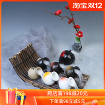 Sashimi setting plate decoration dry ice Cup Small Pot Pot Cup Bottle Machine day plate decoration decoration decoration sushi creative plate small ornaments