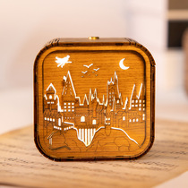 ins Wind Harry Potter Hogwarts Castle Music Box induction LED night light Hayao Hayao Miyazaki chincho Music Box