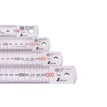 Japanese affinity Penguin steel ruler stainless steel thickened scale steel plate ruler 150mm 100cm 30cm