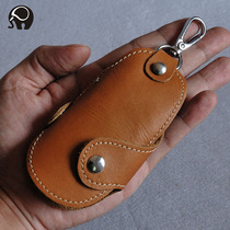 Small Round Elephant Brief Car Key Bag Small Crowdhome Key Bag Pure Head Layer Cow Leather Girl Bag Fashion Key Small Bag