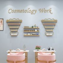 Manicure shelves on the wall can be pasted on the wall display rack wall accessories for nail art shelves
