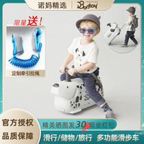 bontoy childrens suitcase can be boarded machine multifunctional baby trolley case torsion car can ride universal wheel