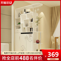Screen partition living room seat screen folding screen small apartment living room porch cabinet simple household storage display shelf wine cabinet