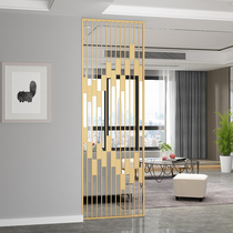Wrought iron entrance modern simple screen living room bedroom partition hollow hollow light luxury creative small apartment decorative wall