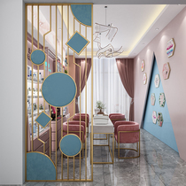 Nordic creative light luxury fabric partition office beauty salon decoration shielding screen into the living room to block the entrance