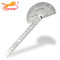 Flying Leopard protractor angle gauge stainless steel semicircle measuring angle tool multi-function angle ruler angle gauge