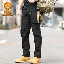 Ang lurker tactical trousers mens self-cultivation waterproof spring and autumn outdoor commuter overalls military fans pants training pants