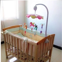 Baby rotating bed bell bracket newborn baby bedside music bell toy music box