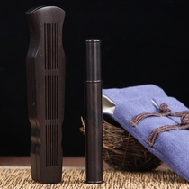 Mahogany lying incense box line incense burner Incense box Incense burner Ebony Guqin lying incense burner Incense burner Portable travel set