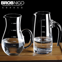 Crystal glass with scale, white wine separator, red wine, small decanter, domestic pouring pot, wine separator