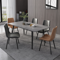 Rock plate dining table household small apartment marble dining table and chair combination Nordic modern simple restaurant dining table