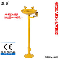 Jiangsu Zhejiang Shanghai Anhui Lu factory inspection eye washer Carbon steel spray ABS eye washer Economic vertical double-mouth eye washer