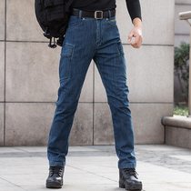 Dragon tooth autumn and winter new product breakers tactical jeans Army fans Casual multi-bag tooling jeans men iron blood