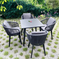 Outdoor Table Chairs Combined Living Room Garden Outdoor Leisure Open Air Table Terrace Light Lavish Modern Nordic Patio Table And Chairs