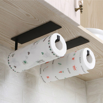 Punch-free thickening tissue holder rack kitchen paper holder cling film holder roll paper holder stick type