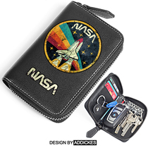 NASA joint personality Chaobots net red key bag men and women car key bag universal genuine leather key containing bag