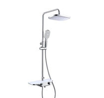 Huida platform high pressure difference self-cleaning shower thermostatic shower shower shower set all copper faucet