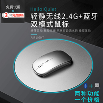 无线鼠标蓝牙静音可充电式适用苹果mac小米联想thinkpad微软笔记本电脑通用台式无限办公女生可爱游戏滑鼠