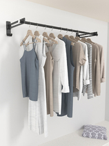 Balcony invisible folding hanging wall drying Rod drying rack Wall wall hanging clothes artifact wall hanging hole free