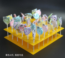 Acrylic lollipop stand Candy stand Push tube cake stand Lollipop stand 21 holes 42 holes Bobo sugar stand