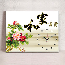 Modern New Chinese Living Room Decoration Painting Minimalist Restaurant Hanging Paintings Free of punching box China Wind hanging bell Table frescoes
