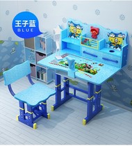 Learning table childrens desk simple home desk Primary School students writing table and chair set children lift work table