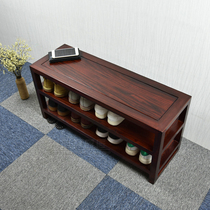 Enter the door to change shoes stool solid wood door shoe cabinet can sit at the door to wear shoes stool Chinese mortise and tenon simple log