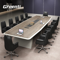 Geitai Office Furniture Conference Table Long Table Brief Modern Meeting Room Reception Strip Negotiate Table And Chairs Combination